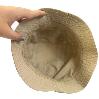 Vintage 2000s Burberry Nova Check Reversible Bucket Hat | O/S, Beige