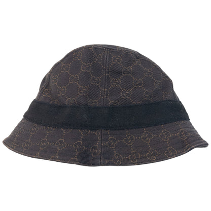 Vintage 2000s Gucci Monogram Bucket Hat | O/S, Brown