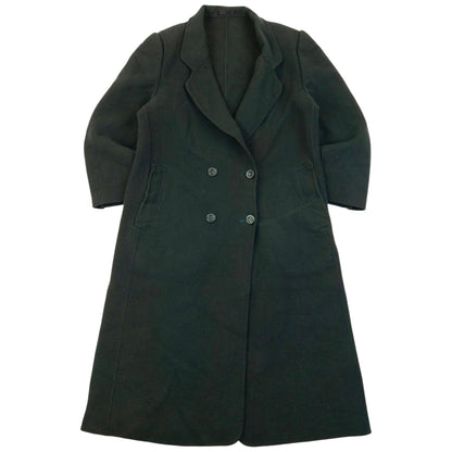 Vintage 90s Burberry Longline Wool Jacket Womens Size L | Large, Green