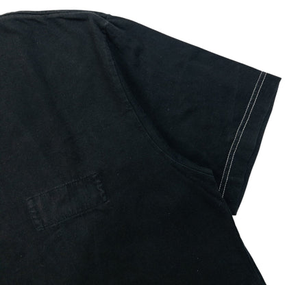 Vintage 90s Comme Des Garçons HOMME Contrast Stitching T Shirt Size S | Small, Black