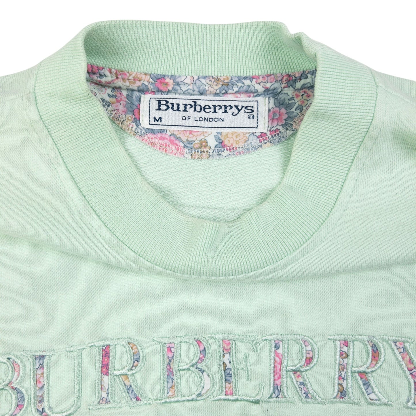Vintage Burberry Embroidered Sweatshirt Size XS