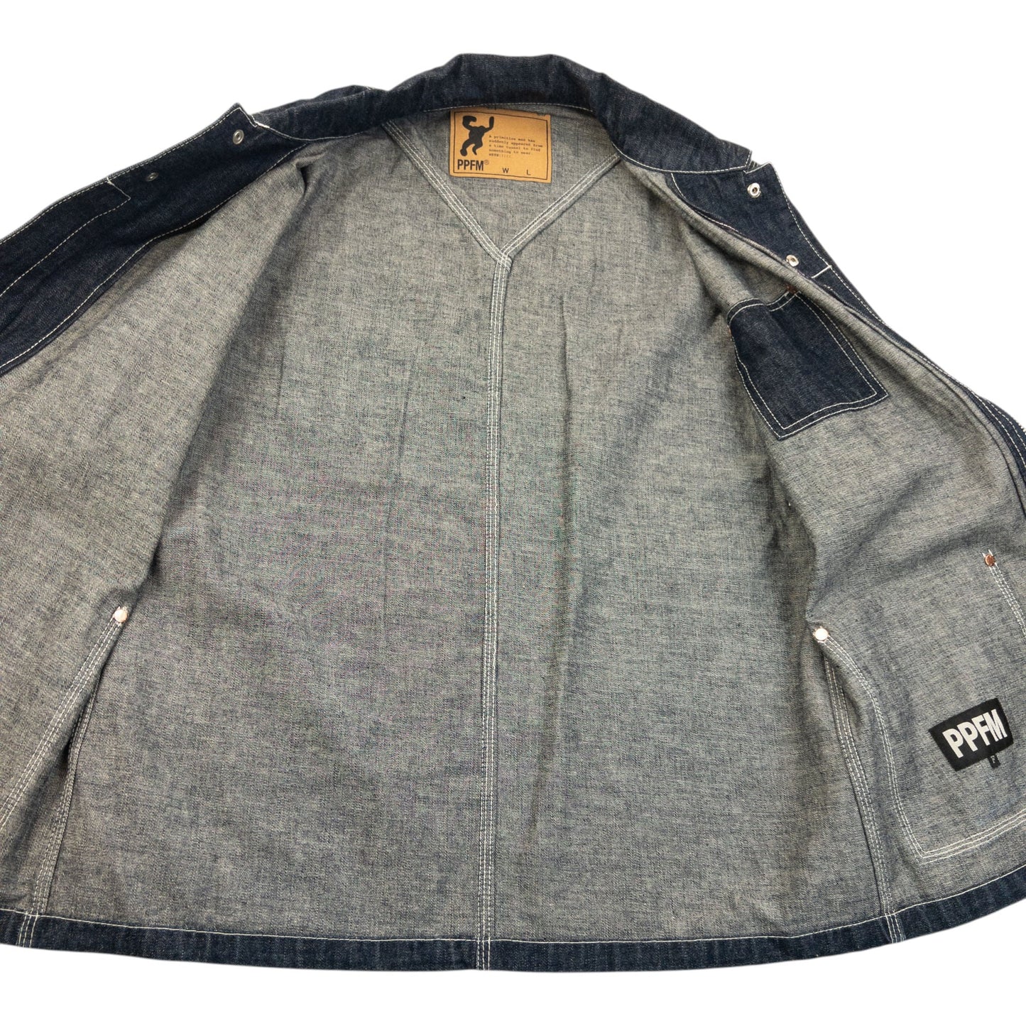 Vintage 2000s PPFM Lightweight Denim Jacket Size M | Medium, Navy