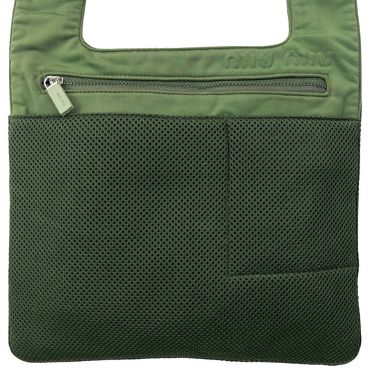 Vintage 1999 Miu Miu Mesh Crossbody Bag | O/S, Green