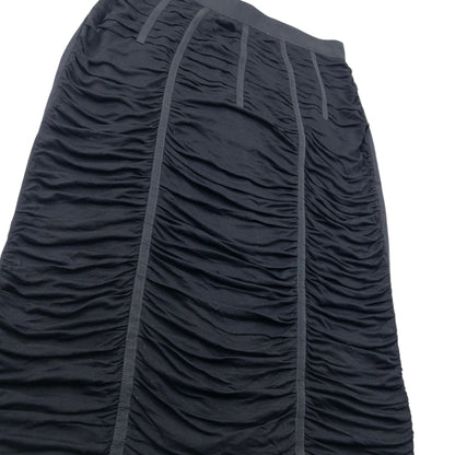 Vintage 2000s Dolce & Gabbana Ruched Skirt Womens Size W26 | W26, Black