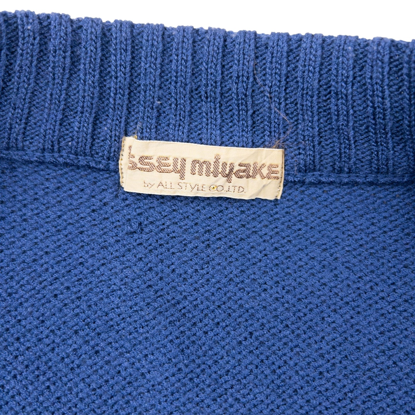 Vintage 80s Issey Miyake Knitted Wrap Cardigan Size S | Small, Blue