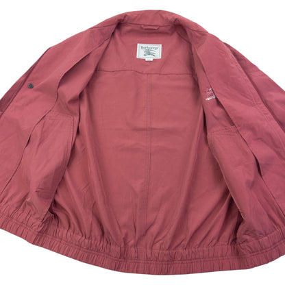 Vintage 90s Burberry Lightweight Zip Up Jacket Size M | Medium, Pink