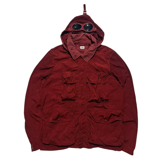 CP Company Nylon Multipocket Goggle Jacket | XL, Red