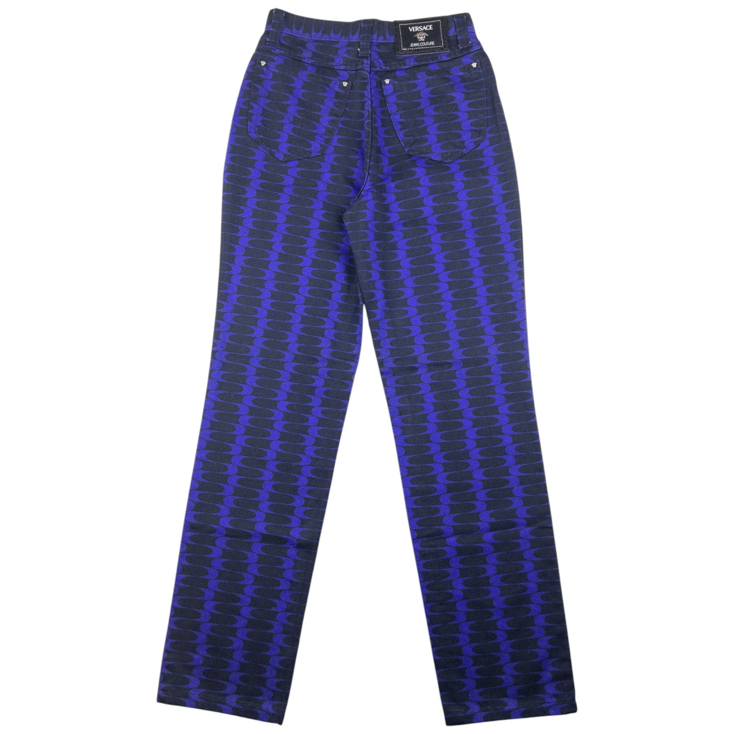 Vintage Versace Jeans Couture Pattern Trousers Size W25