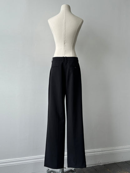 Calvin Klein 2000s Wide Leg Tailored Trousers - W28