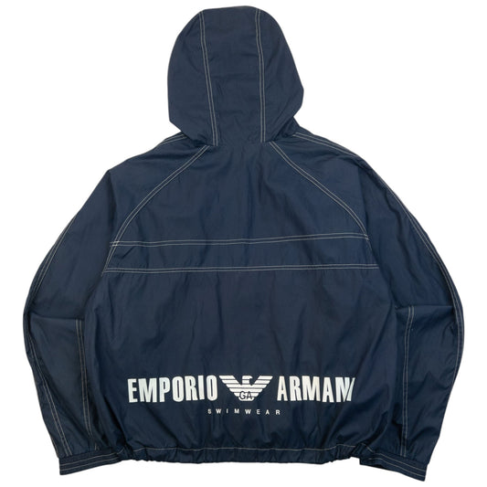 Vintage Emporio Armani Swimwear Jacket Size L | Large, Navy