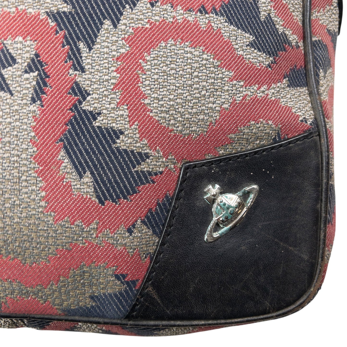 Vintage 2000s Vivienne Westwood Pattern Crossbody Bag | O/S, Silver