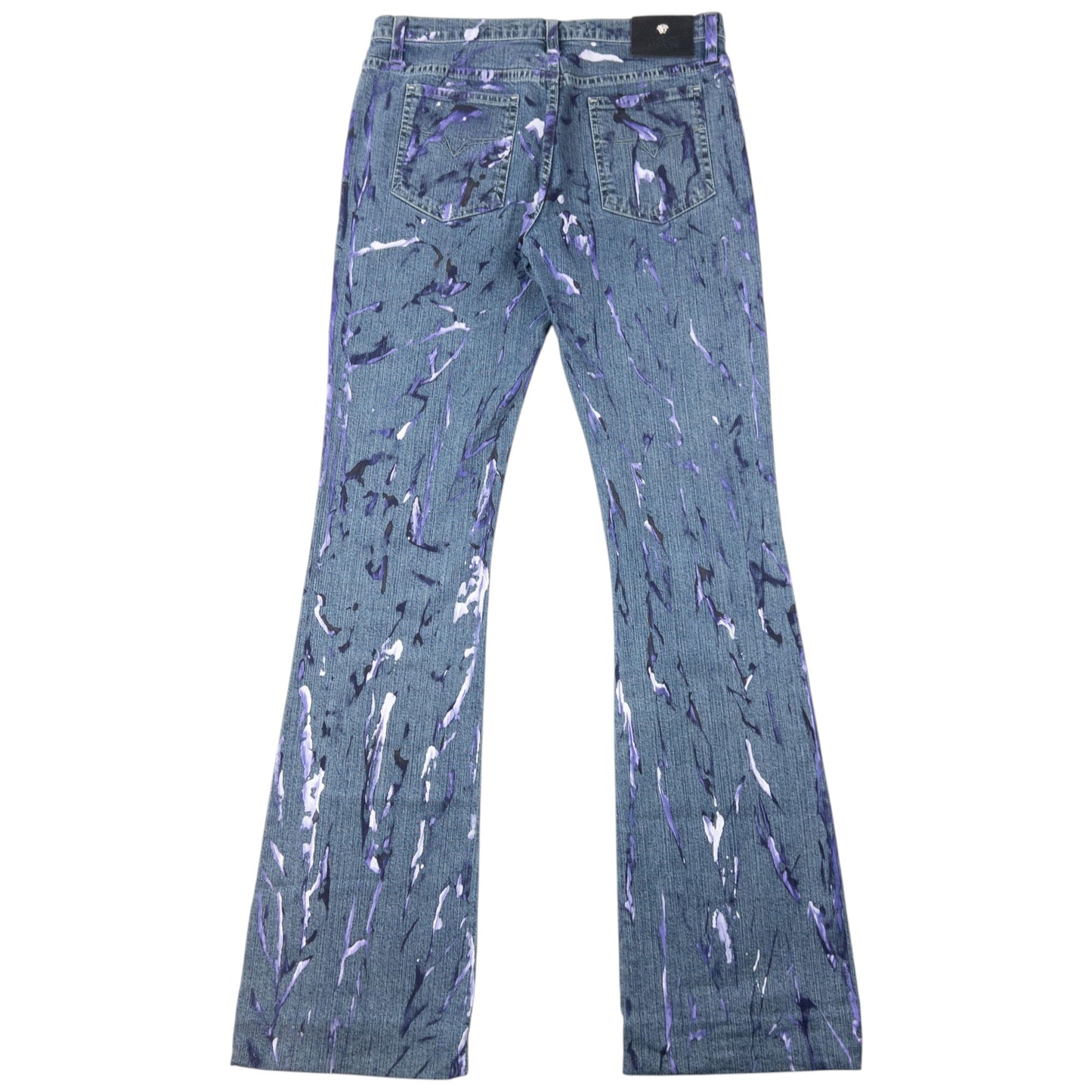 Vintage 2000s Versace Jeans Couture Painted Denim Jeans Womens Size W30 | W30, Blue