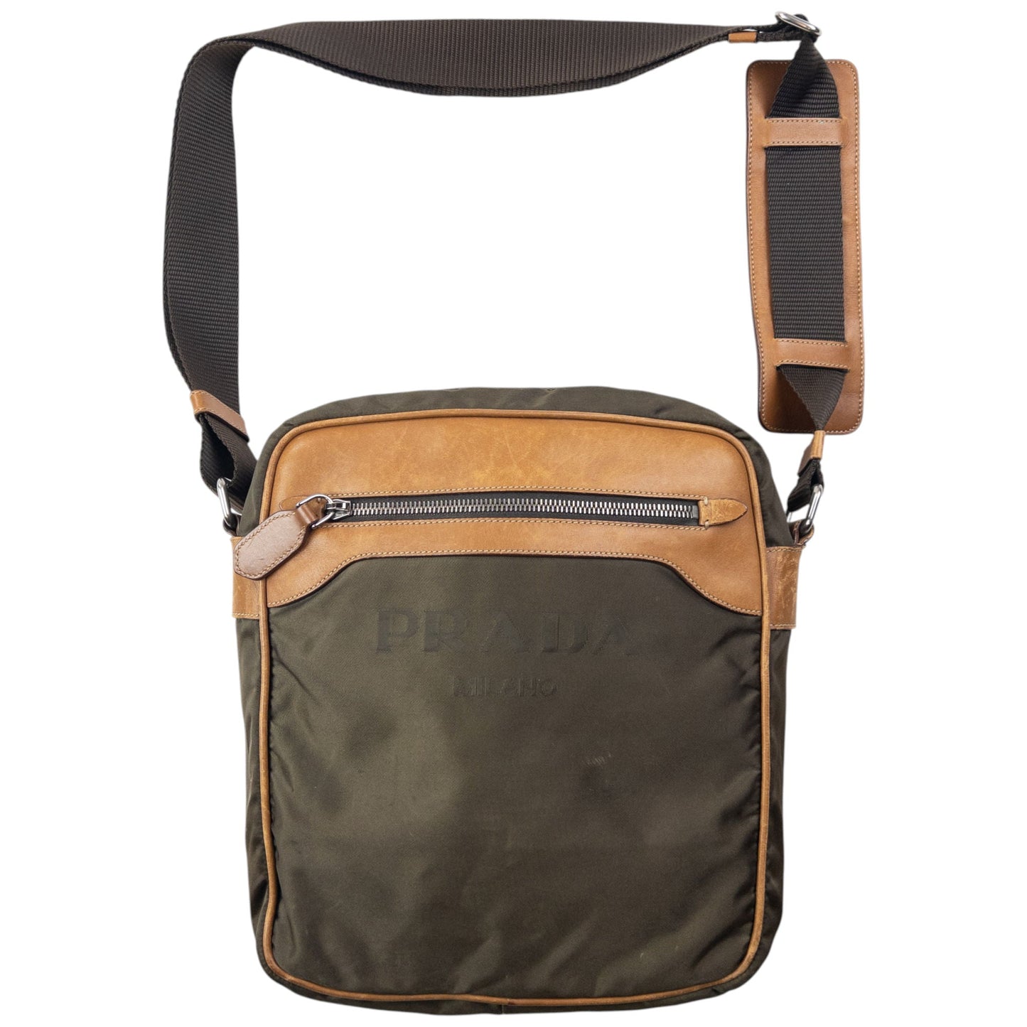 Vintage 2000s Prada Crossbody Bag | O/S, Brown