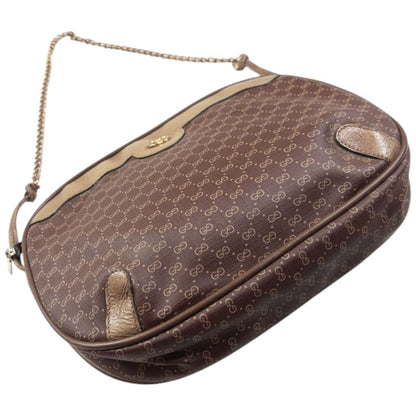 Vintage Gucci Monogram Leather Shoulder Bag