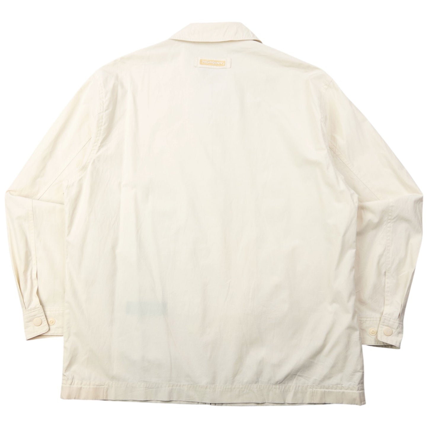 Vintage 90s YSL Yves Saint Laurent Harrington Jacket Size S | Small, Cream