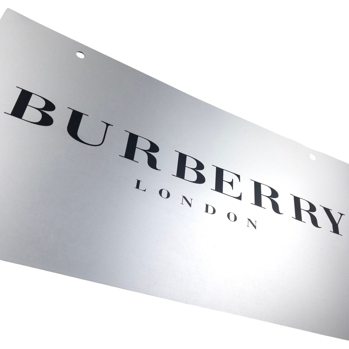 Vintage Burberry Metal Store Sign