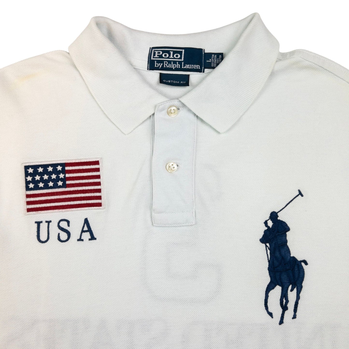 Vintage Polo Ralph Lauren USA Polo Shirt Size L