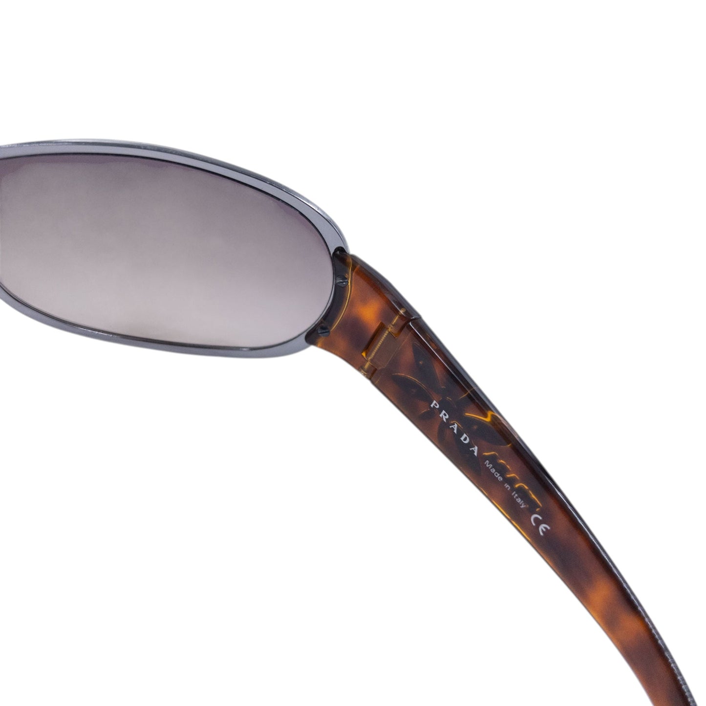 Vintage 2000s Prada Tortoise Shell Flower Sunglasses | O/S, Brown