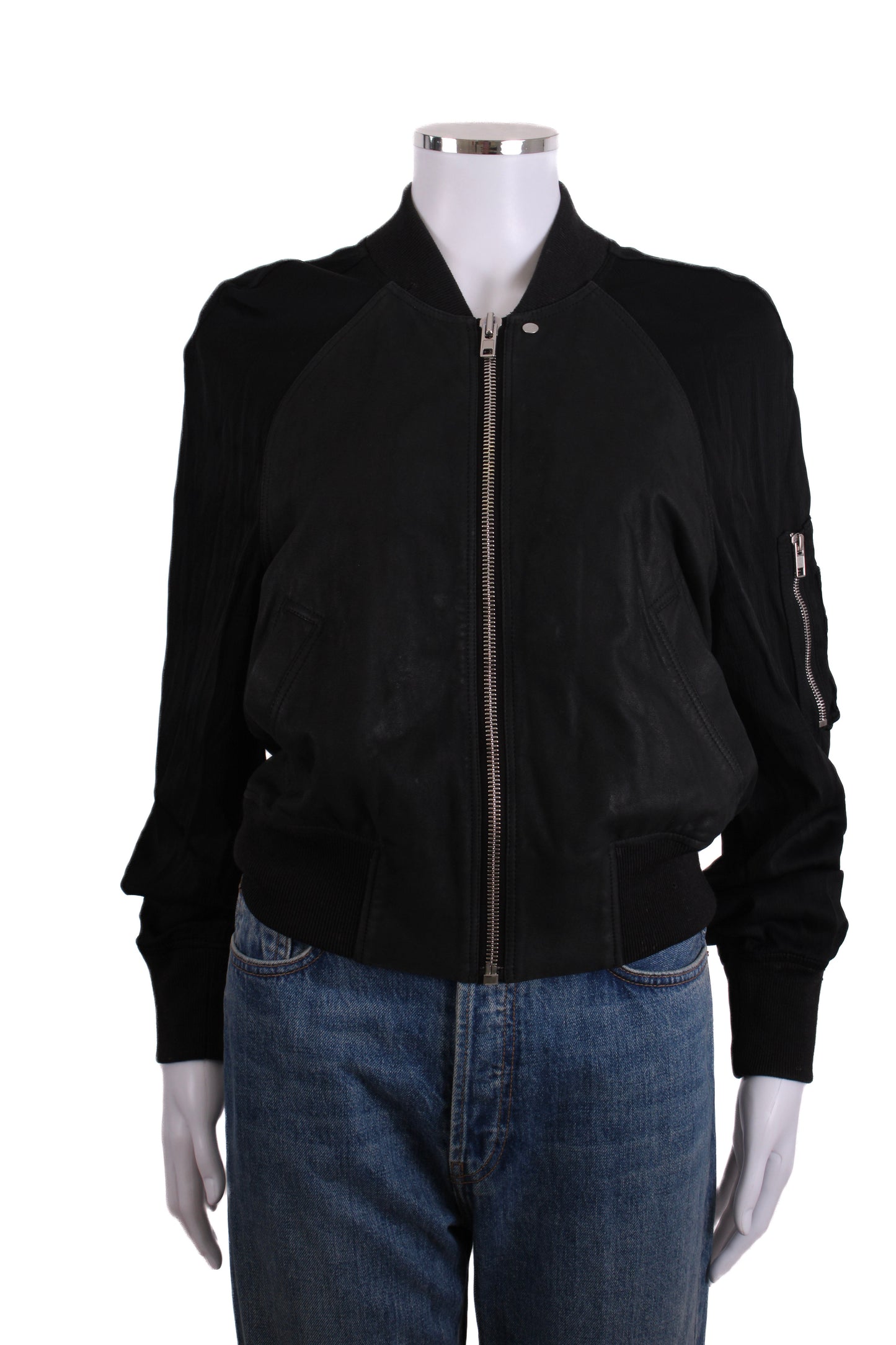 Rick Owens L/S Bomber Jacket Black 16 | O/S, Black