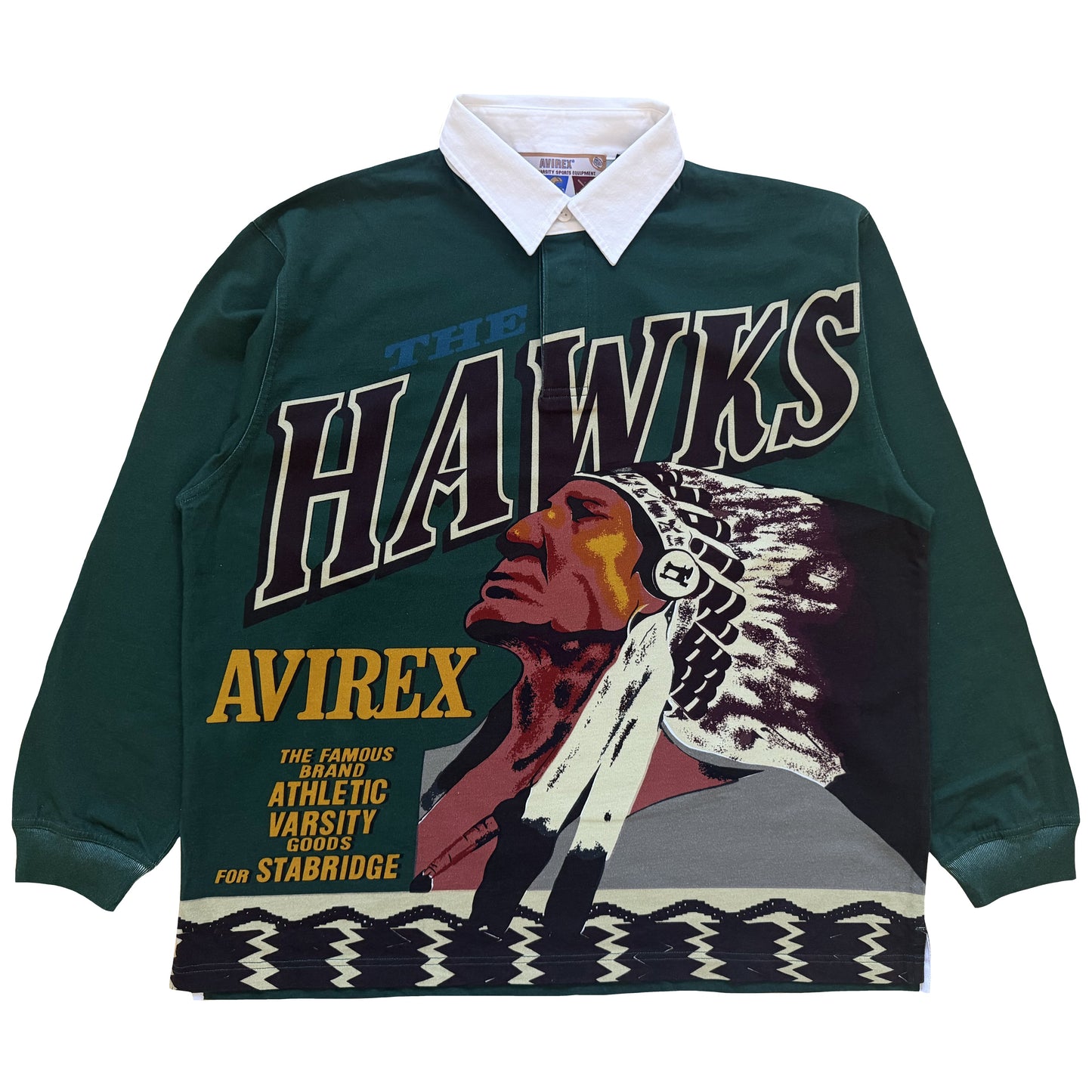 Avirex x Stabridge Hawks Rugby Shirt - M | Medium, Green
