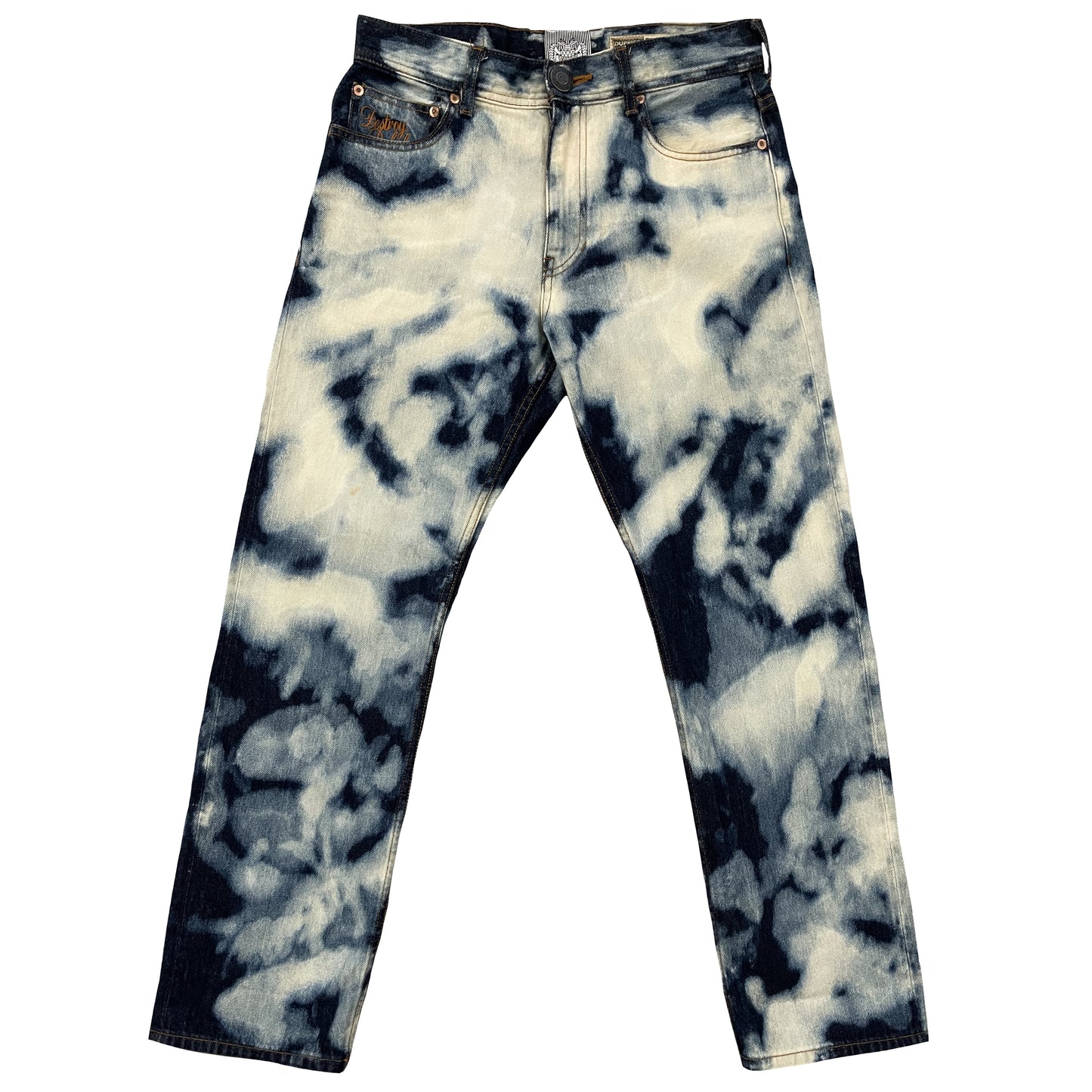 Duppies Destroy Babylon Bleach Jeans - W32"