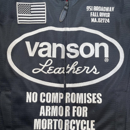 Vanson Leathers 'No Compromises' Mesh Racing Jacket - L