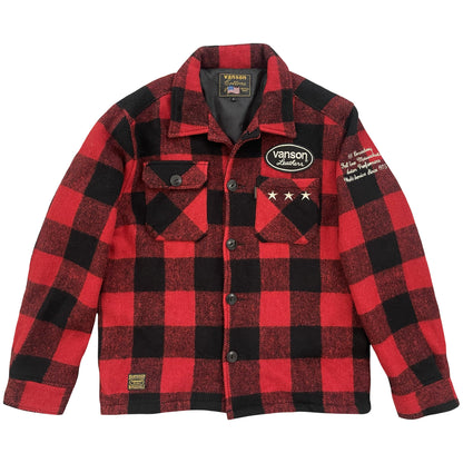 Vanson Leathers Buffalo Check Shirt Jacket - Known Source