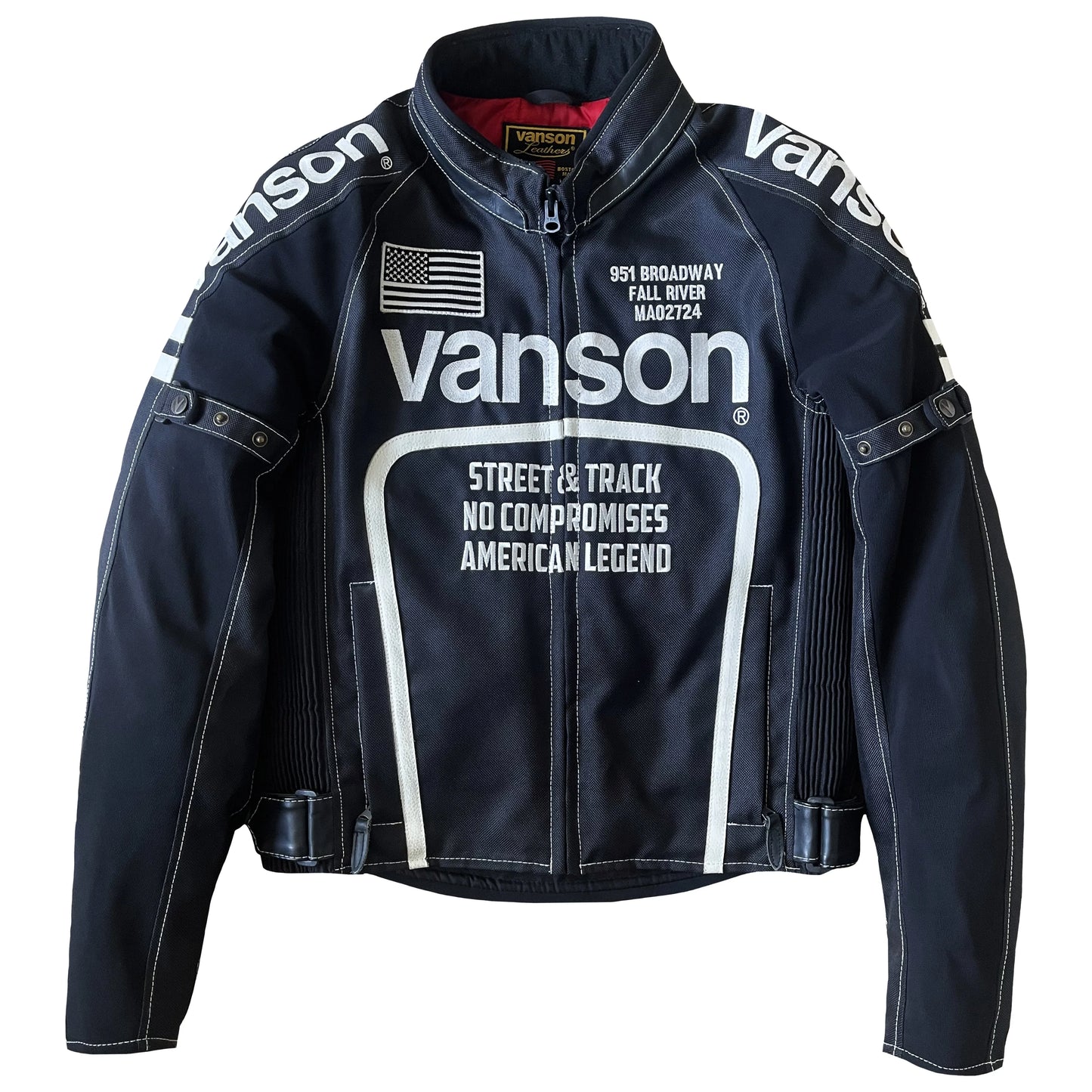 Vanson Leathers Motorcycle Mesh Racing Jacket - M