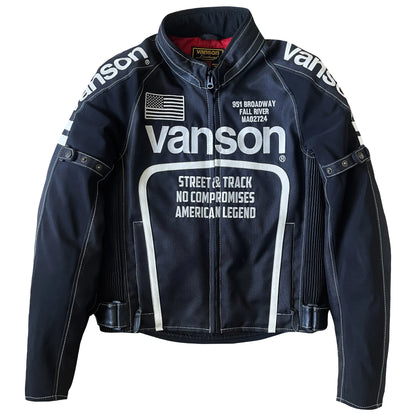Vanson Leathers Motorcycle Mesh Racing Jacket - M