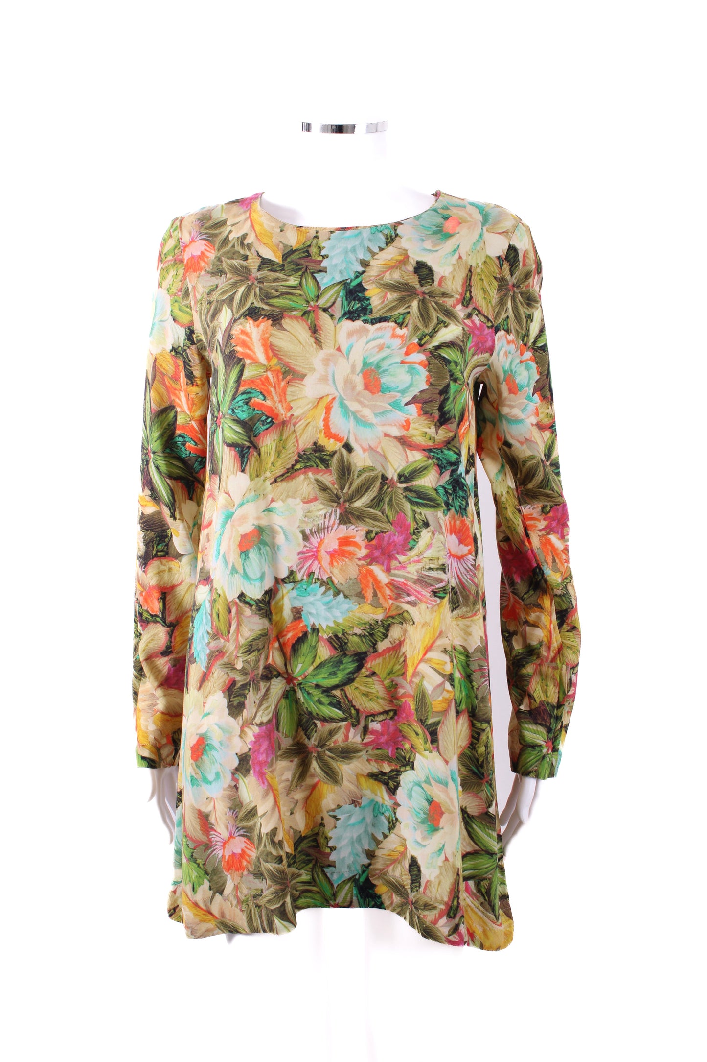 Farm Rio L/S Floral Dress Multi Coloured S | Default Title, Red