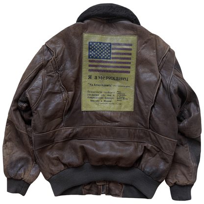 Avirex 1987 Top Gun G-1 Flight Jacket - L | Large, Brown