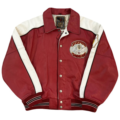 RBC Scorpion Leather Varsity Jacket - XL