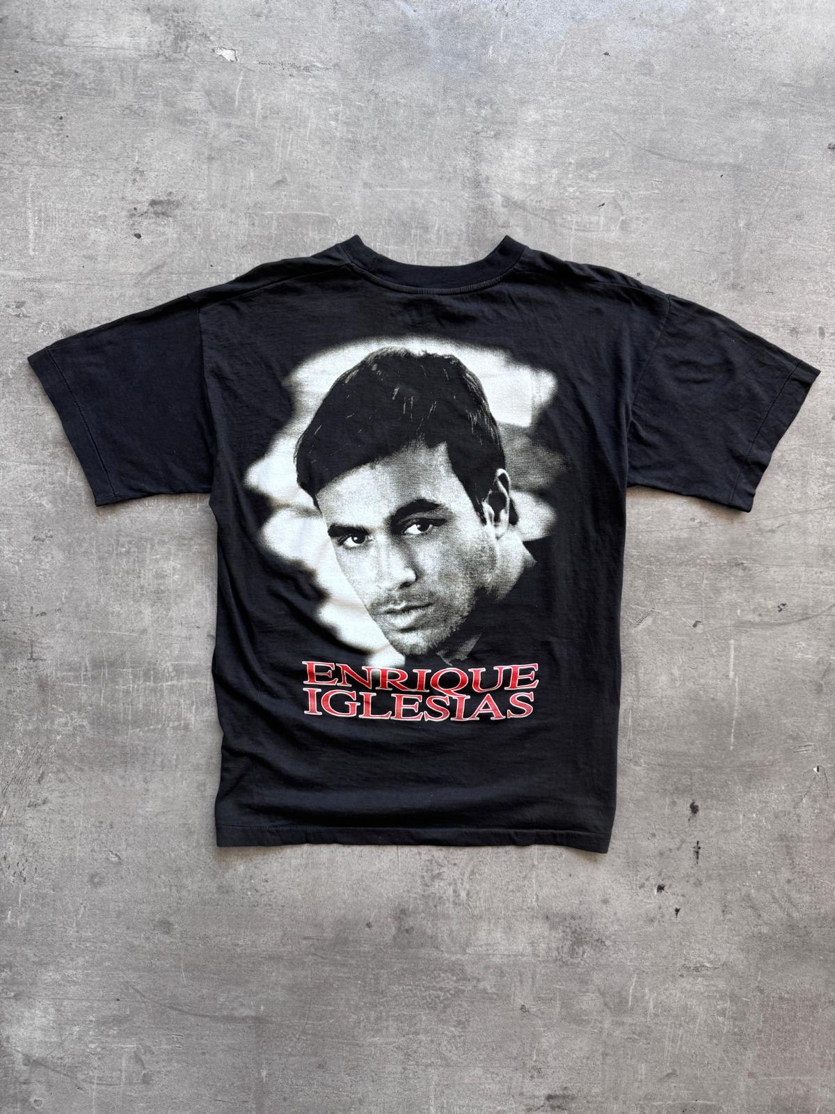 1990's Enrique Iglesias Single Stitch Double Graphic Tee | Medium, Black