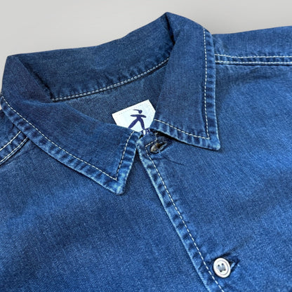 Hai Sporting Gear by Issey Miyake Denim Overshirt M | Default Title, White
