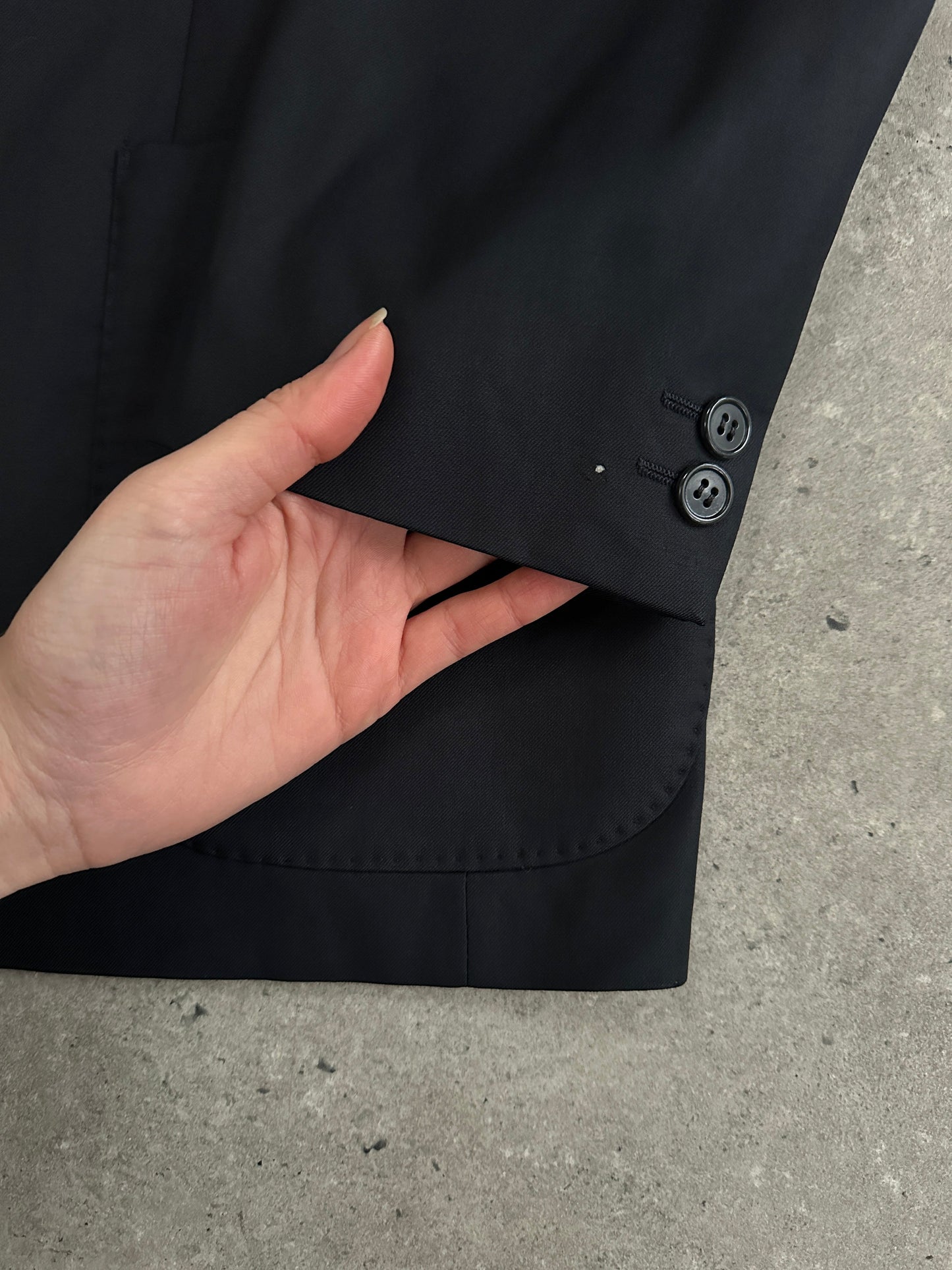 Louis Feraud x Loro Piana 1990s Pure Wool Double Breasted Blazer - 40R/L