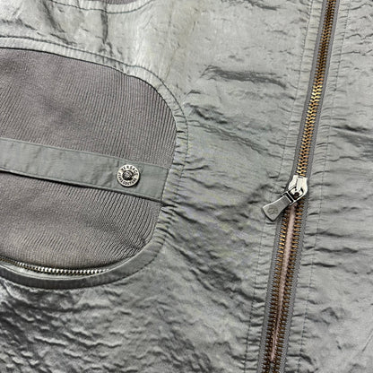 Versace 00’s VJC Astro Panelled Moto Bondage Jacket - M | Grey