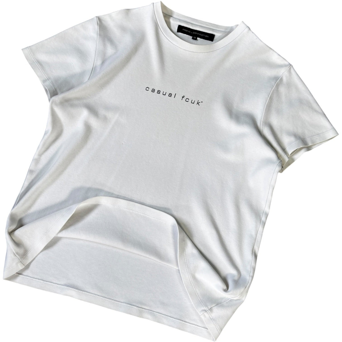 FCUK 00’s “Casual FCUK” Women’s T Shirt Size 12/14 | 12/14, White