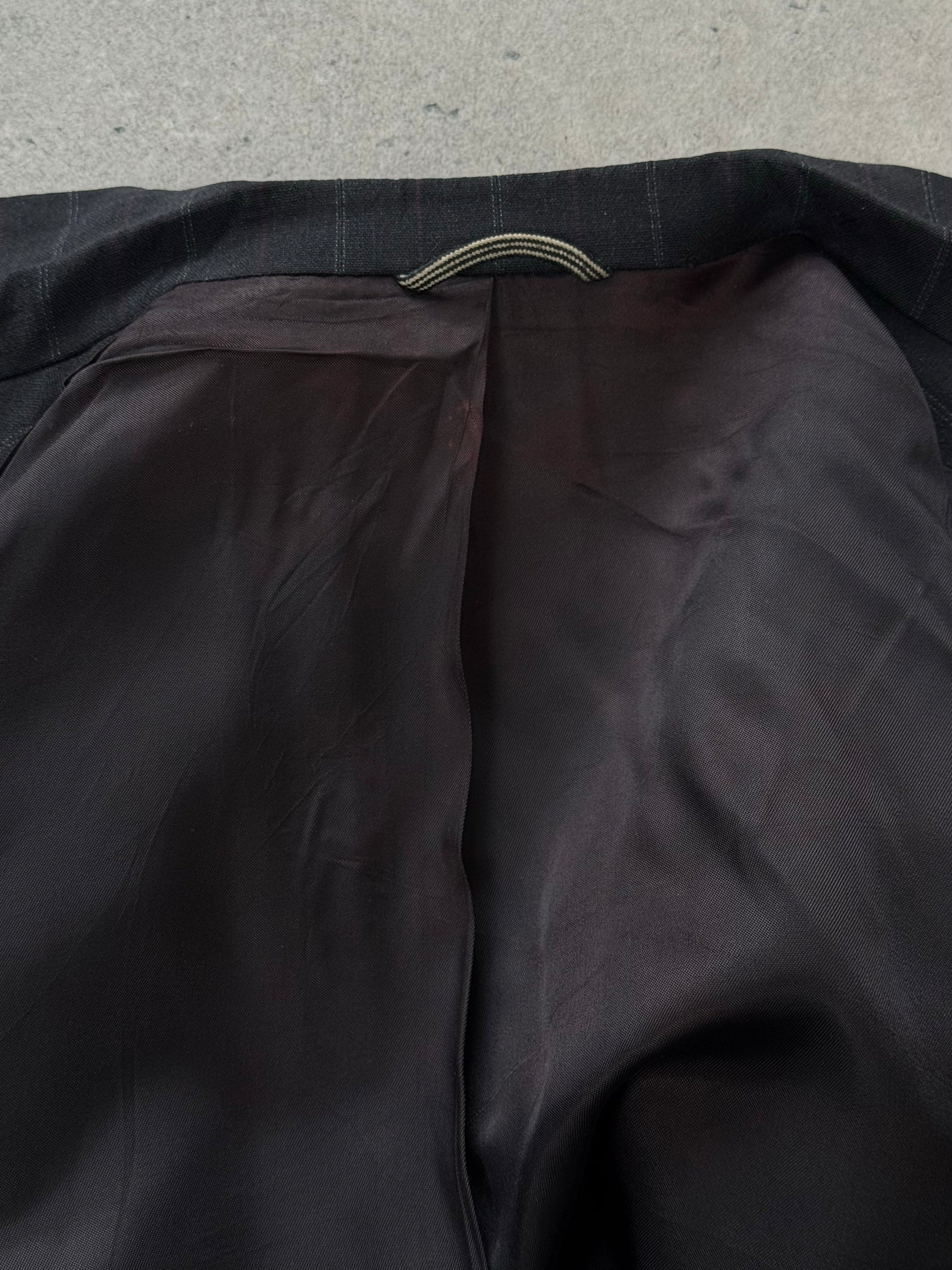 Christian Dior Monsieur 1980s double-breasted wool blazer in size 44L/XL, tailored fit with classic lapels and vintage style.