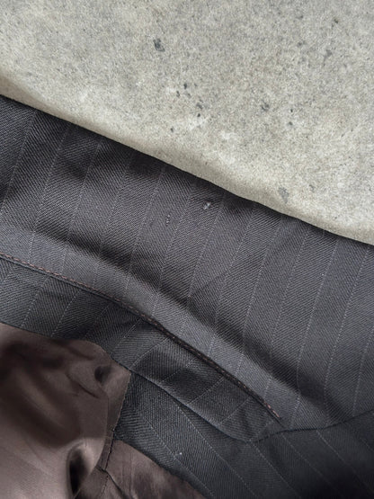 Armani Collezioni 2000s Pure Wool Pinstripe Blazer - 40R/L