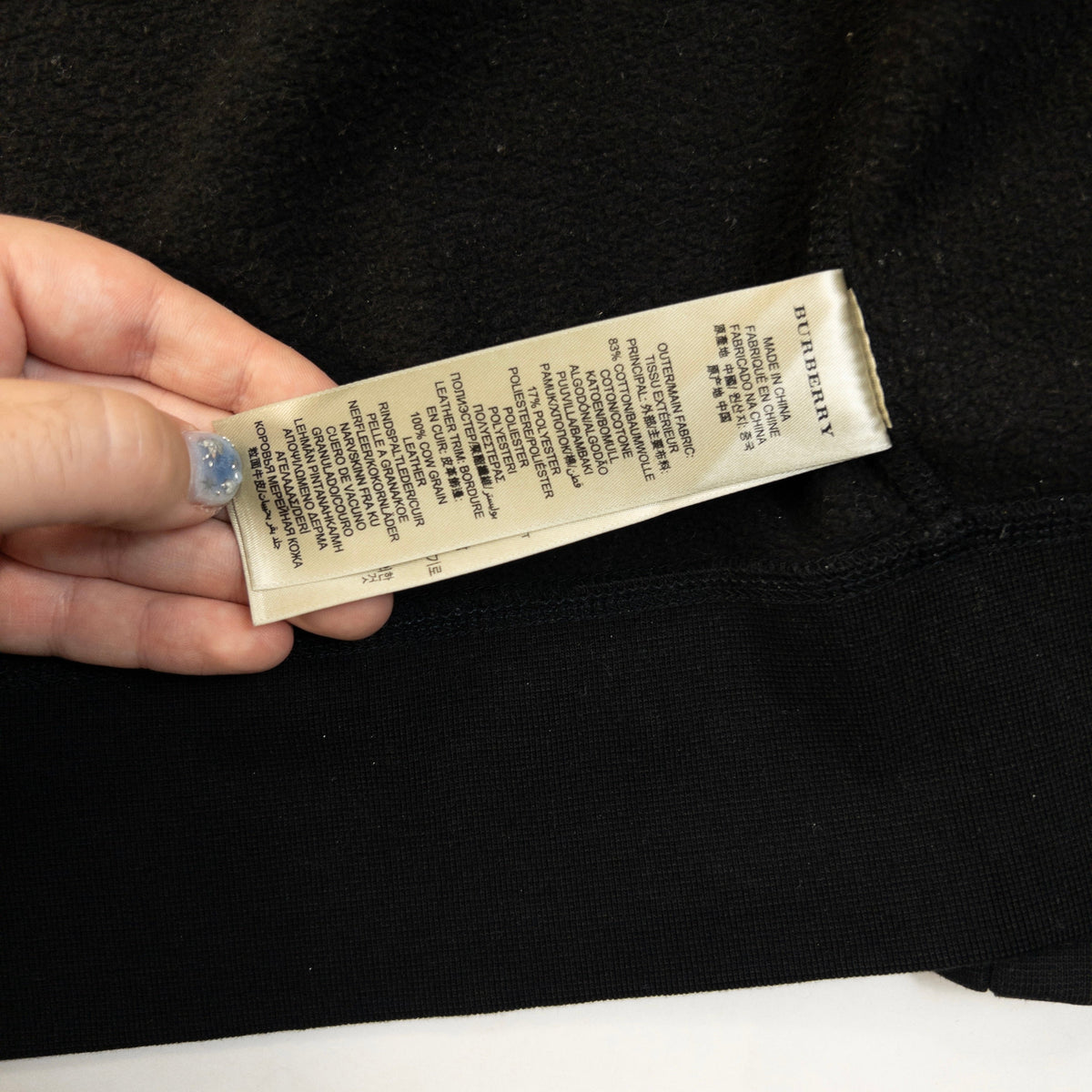 Vintage Burberry Brit Zip Up Hoodie Size S | Small, Black
