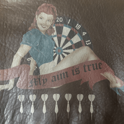 Avirex 'My Aim Is True' 1989 A2 Leather Flight Jacket - M / L | M / L, Red