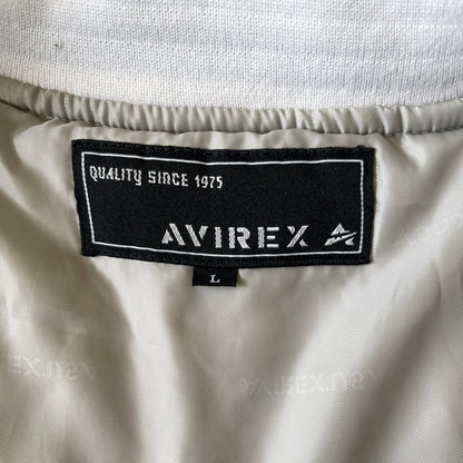 Avirex Spell Out Varsity Bomber Jacket - L