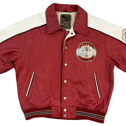 RBC Scorpion Leather Varsity Jacket - XL