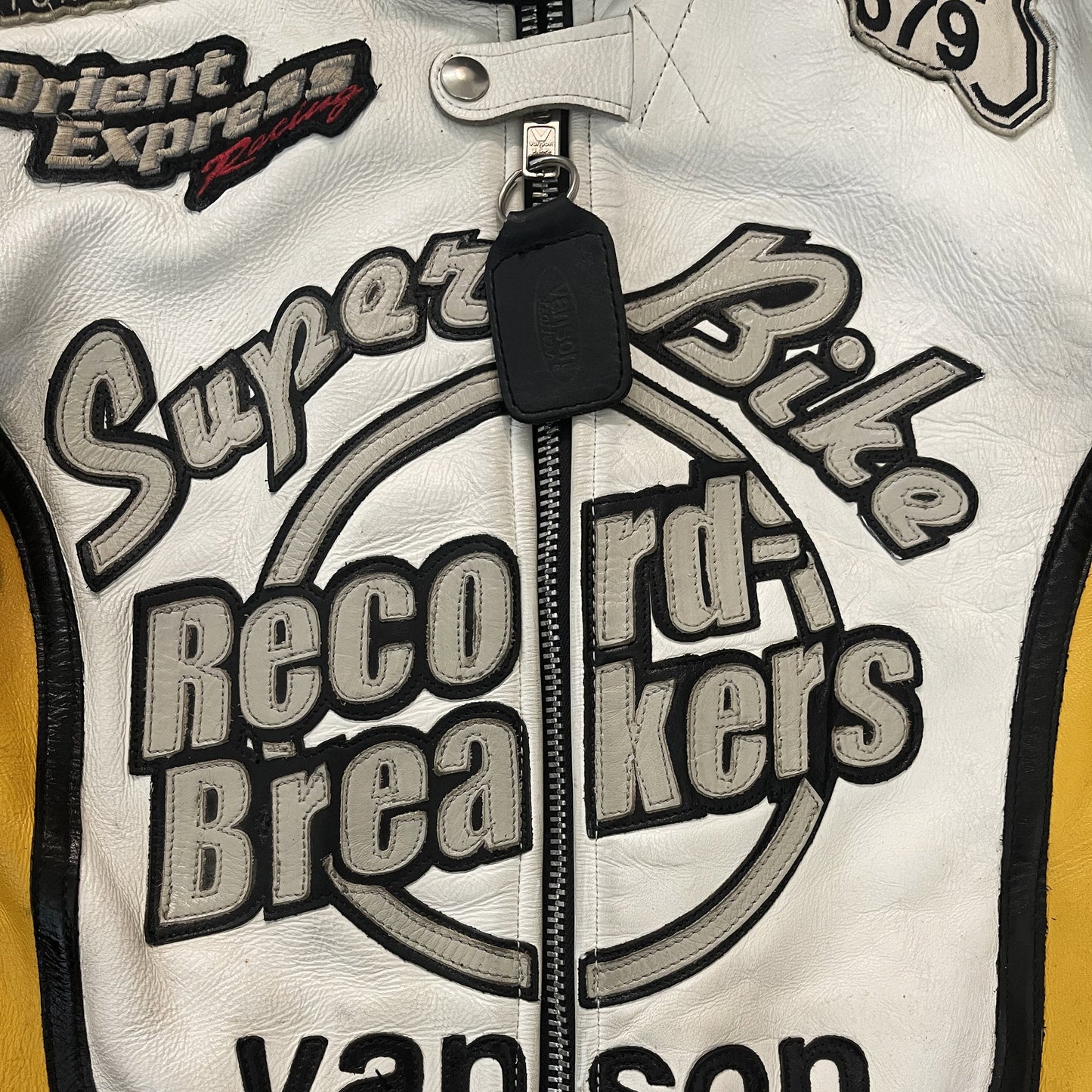 Vanson Leathers x Yellow Corn Motorcycle Racer Jacket - M