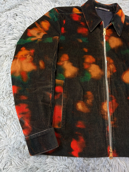 Paul Smith SS22 Lenticular Ink Print Corduroy Blouson Jacket - L | O/S, Multicoloured