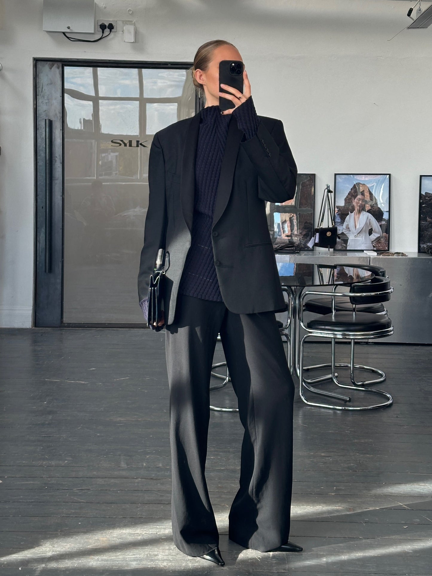 Christian Dior Monsieur 1980s Wool Mohair Tuxedo Blazer - 38R/M