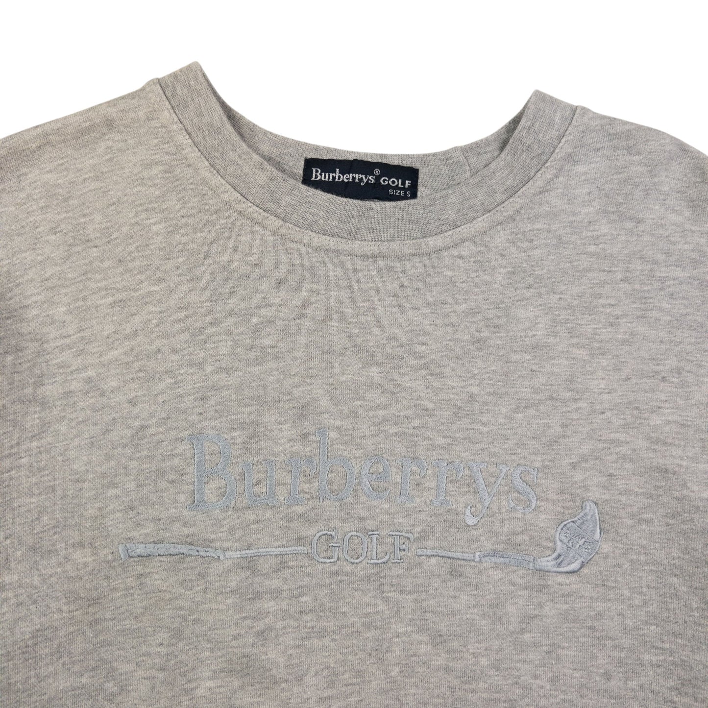 Vintage Burberry Golf Embroidered Sweatshirt Size XS
