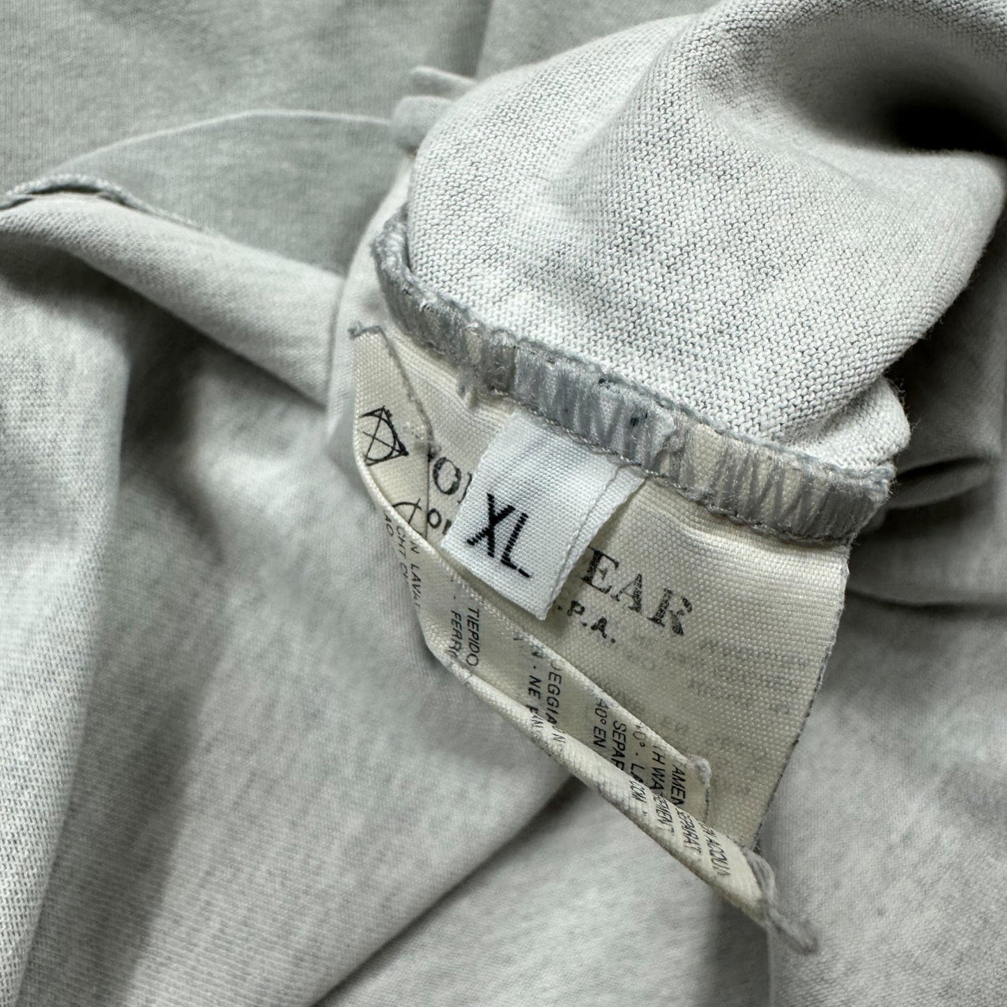 1999 Stone Island Grey Print Process T-Shirt