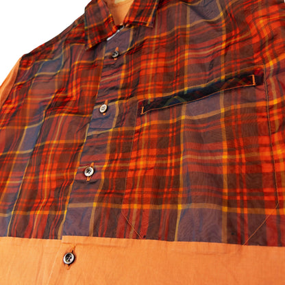 Vintage Issey Miyake MEN Layered Long Sleeve Button Up Shirt Size M