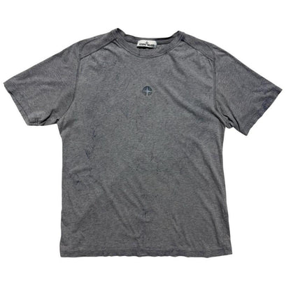 Stone Island Blue Dust Treatment T-Shirt | Large, Blue